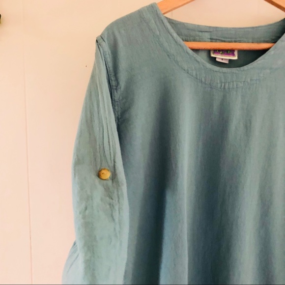 🌿free w/purchase Minimalist Woven Seafoam Top - Picture 3 of 5